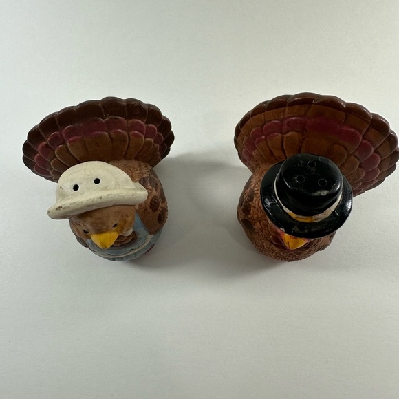 Vintage Hermitage Pottery Limited Edition Turkey Salt and Pepper Shakers in Box - Picture 4 of 10